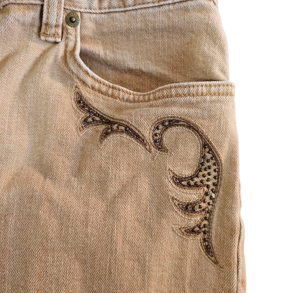 Boot Cut Tan Ralph Lauren Jeans - Picture 3 of 6